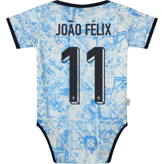 Joao Felix Blue Baby Bodysuit 2024 Portugal Soccer Jersey