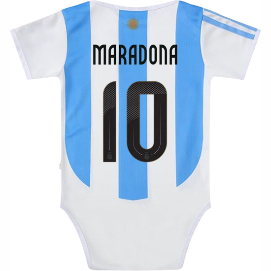 Diego Maradona Blue/White Baby Bodysuit 2024 Argentina Jersey