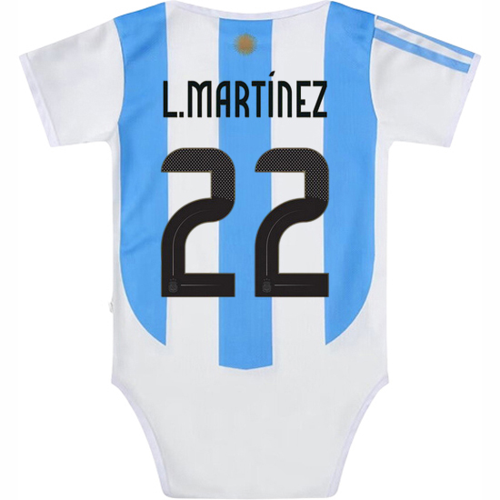Lautaro Martinez Blue/White Baby Bodysuit 2024 Argentina Jersey