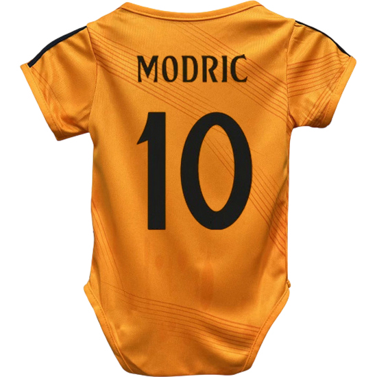 Luka Modric Orange Baby Bodysuit 2024 Gameday Soccer Jersey