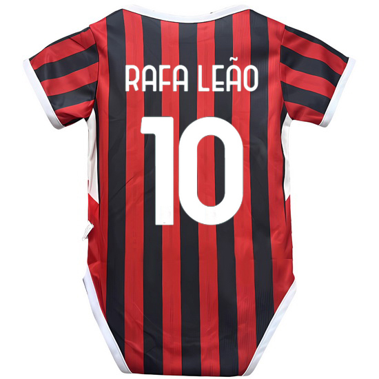 Rafael Leao Red Baby Bodysuit 2024 Gameday Soccer Jersey