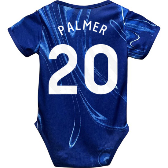 Cole Palmer Blue Baby Bodysuit 2024 Gameday Soccer Jersey