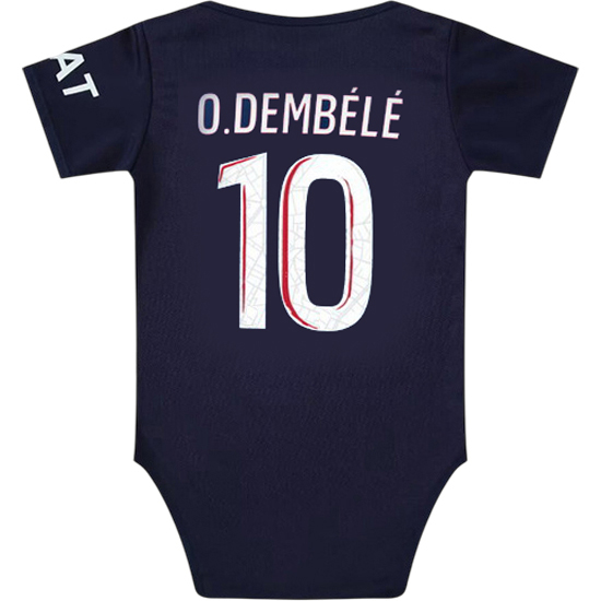 Ousmane Dembele Blue Baby Bodysuit 2024 Gameday Soccer Jersey