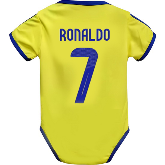 Cristiano Ronaldo Yellow Baby Bodysuit 2024 Gameday Soccer Jersey