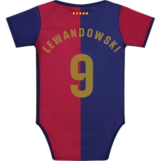Robert Lewandowski Red/Blue Baby Bodysuit 2024 Gameday Jersey