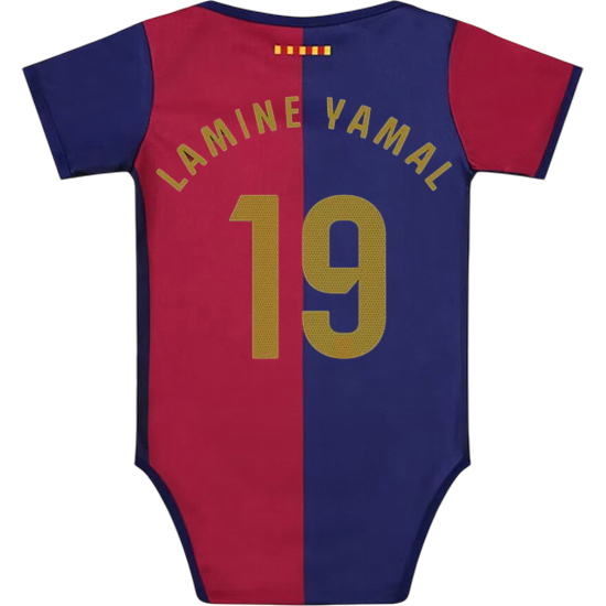 Lamine Yamal Red/Blue Baby Bodysuit 2024 Gameday Soccer Jersey