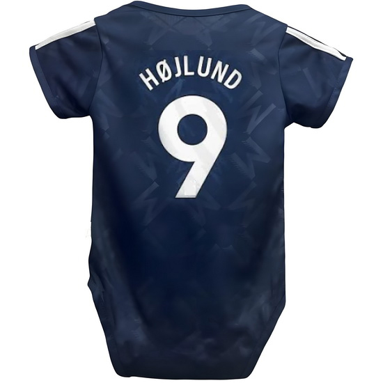 Rasmus Hojlund Blue Baby Bodysuit 2024 Gameday Soccer Jersey