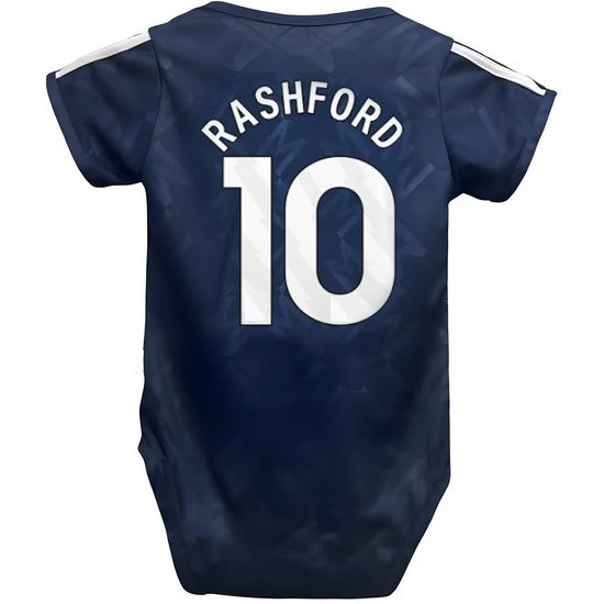 Marcus Rashford Blue Baby Bodysuit 2024 Gameday Soccer Jersey