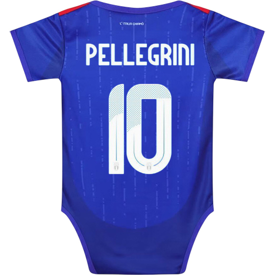 Lorenzo Pellegrini Blue Baby Bodysuit 2024 Italy Soccer Jersey