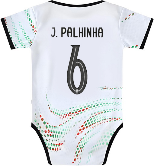 Joao Palhinha White Baby Bodysuit 2025 Portugal Jersey