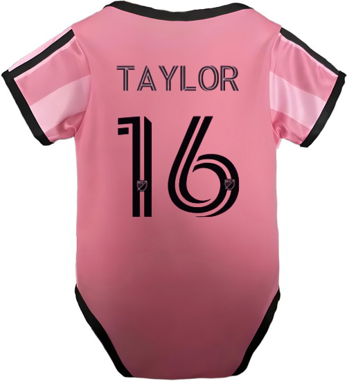 Robert Taylor Pink Baby Bodysuit 2025 Team Soccer Jersey