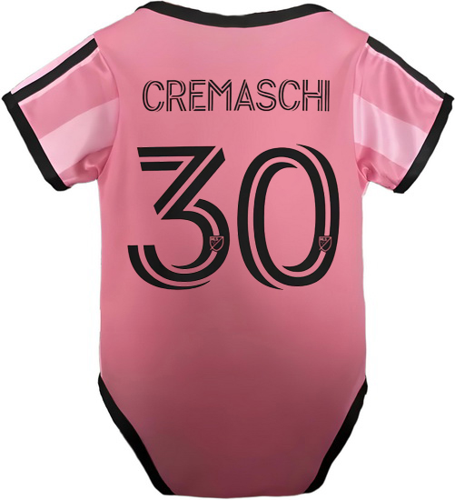 Benjamin Cremaschi Pink Baby Bodysuit 2025 Team Soccer Jersey