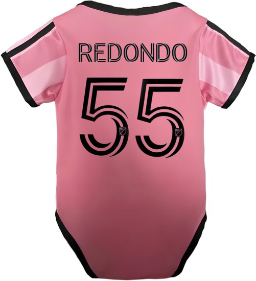 Federico Redondo Pink Baby Bodysuit 2025 Team Soccer Jersey