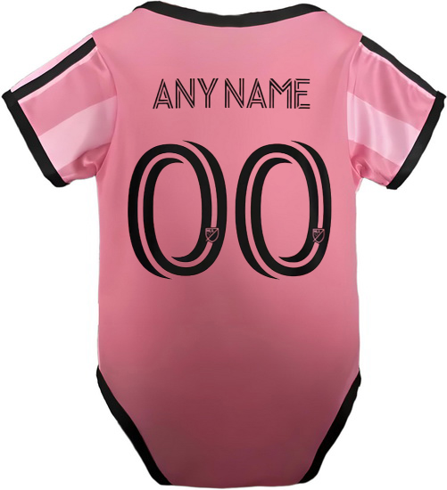 Custom Miami Pink Baby Bodysuit 2025 Team Soccer Jersey