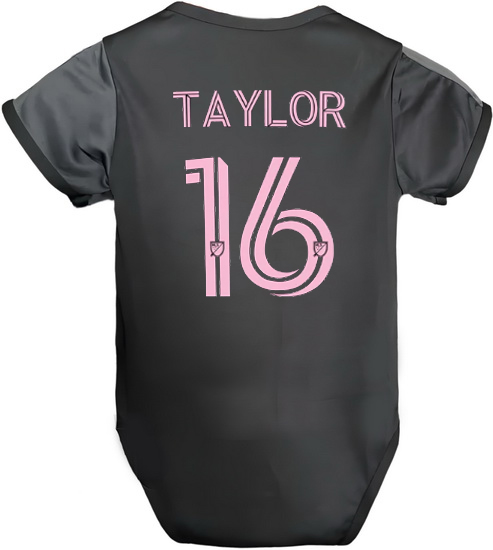 Robert Taylor Black Baby Bodysuit 2025 Team Soccer Jersey