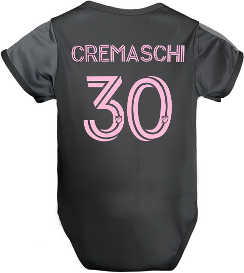 Benjamin Cremaschi Black Baby Bodysuit 2025 Soccer Jersey