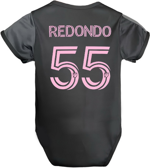Federico Redondo Black Baby Bodysuit 2025 Soccer Jersey