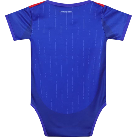 Blank Blue Baby Bodysuit 2024 Italy Soccer Jersey