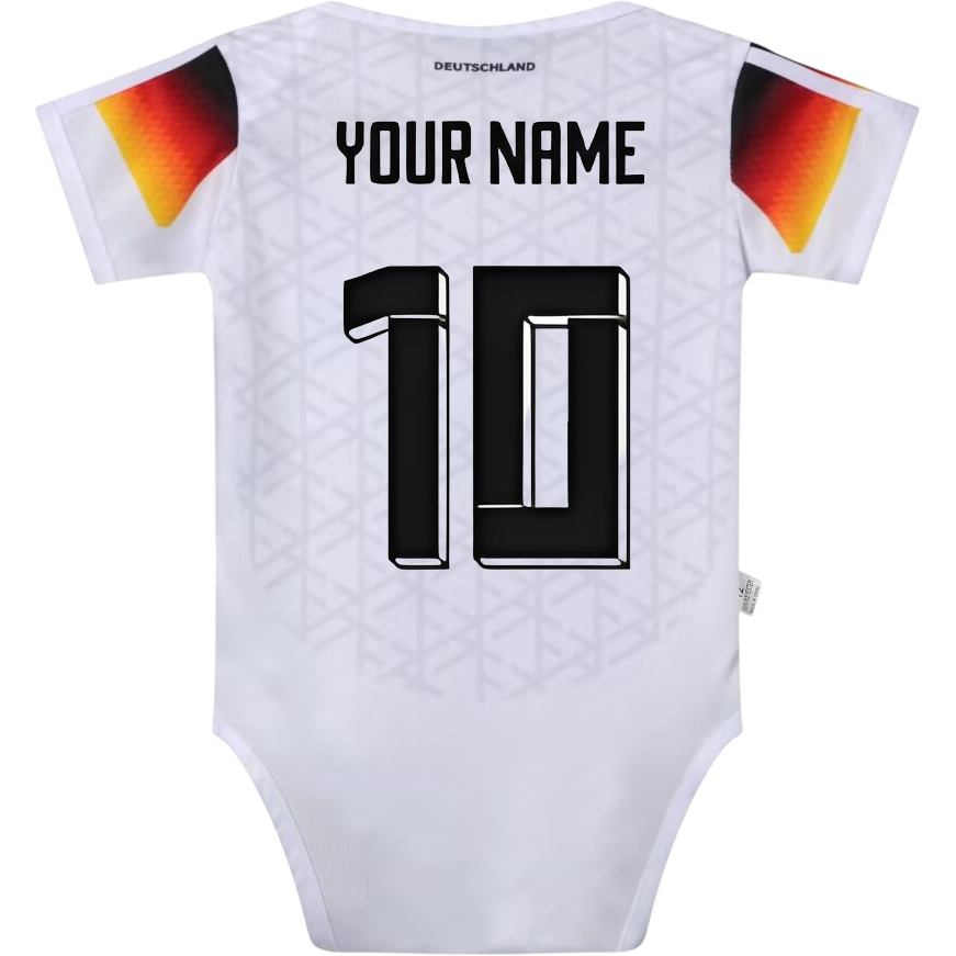 Custom White Baby Bodysuit 2024 Germany Soccer Jersey