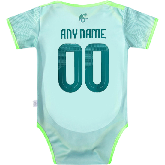 Custom Green Baby Bodysuit 2024 Mexico Soccer Jersey