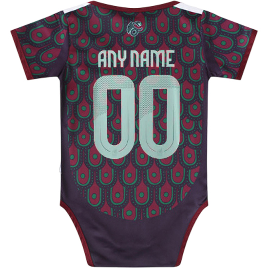 Custom Red Baby Bodysuit 2024 Mexico Soccer Jersey