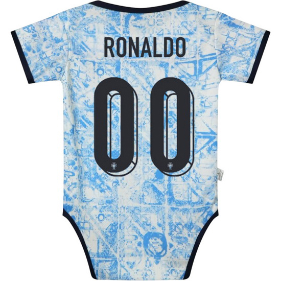 Custom Red Baby Bodysuit 2024 Portugal Soccer Jersey