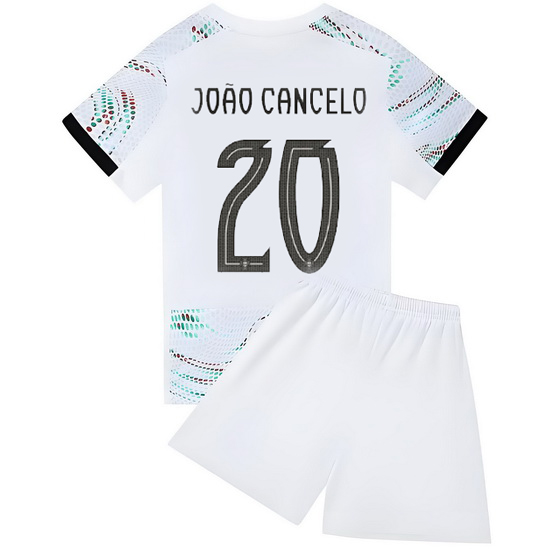 25/26 Joao Cancelo #20 White Portugal Away Youth Jersey
