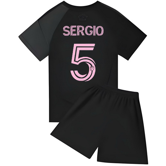 2025 Sergio Busquets #5 Black Team Away Youth Jersey