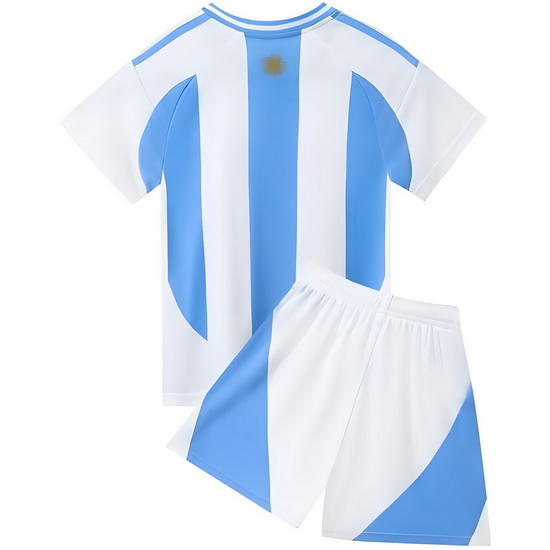2024 Argentina White/Blue Team Home Youth Soccer Jersey