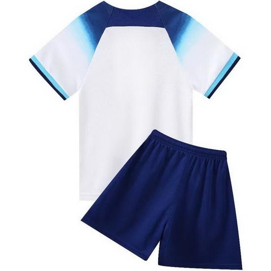 2022 England Blank White Home Youth Soccer Jersey