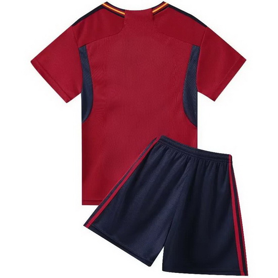 2022 Spain Blank Red Home Youth Soccer Jersey