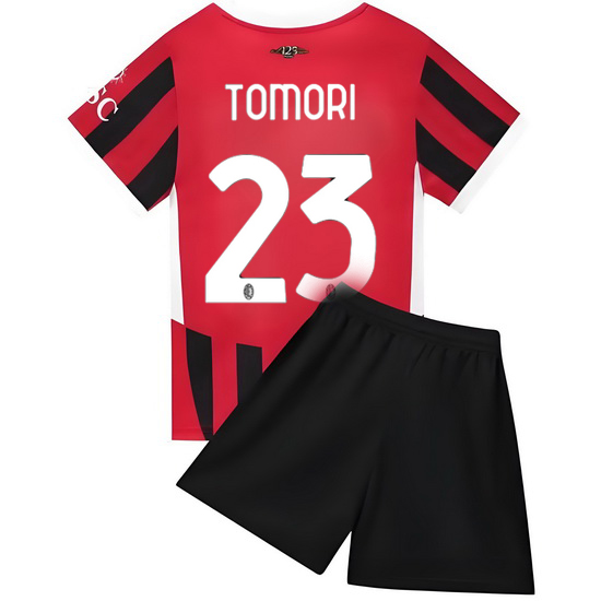 24/25 Fikayo Tomori #23 Red Home Youth Soccer Jersey