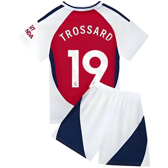24/25 Leandro Trossard #19 Red/White Home Youth Soccer Jersey