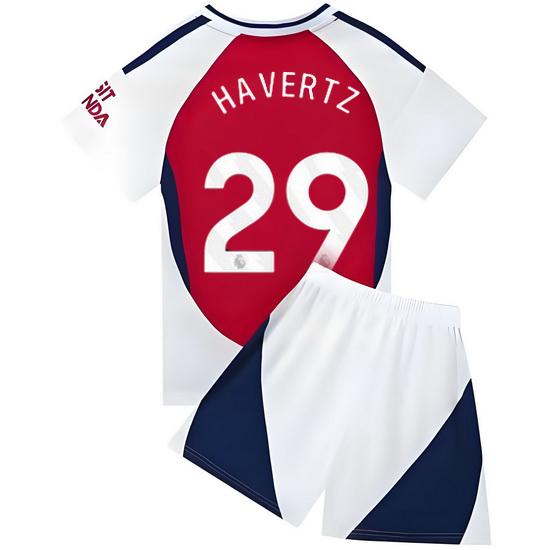 24/25 Kai Havertz #29 Red/White Home Youth Soccer Jersey