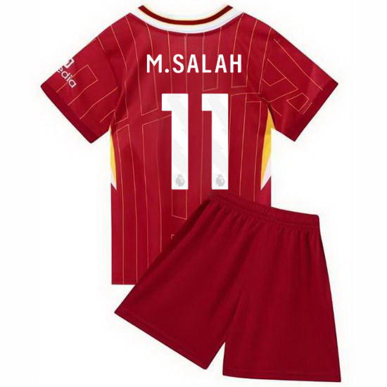 24/25 Mohamed Salah #11 Red Home Youth Soccer Jersey