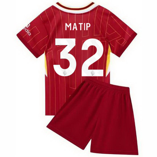 24/25 Joel Matip #32 Red Home Youth Soccer Jersey
