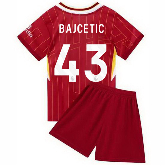 24/25 Stefan Bajcetic #43 Red Home Youth Soccer Jersey