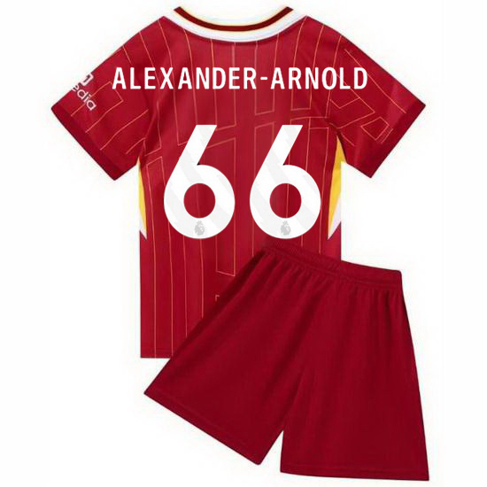 24/25 Trent Alexander-Arnold #66 Red Home Youth Soccer Jersey