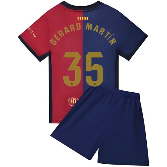 24/25 Gerard Martin #35 Blue Home Youth Soccer Jersey
