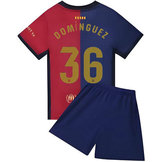 24/25 Sergi Dominguez #36 Blue Home Youth Soccer Jersey