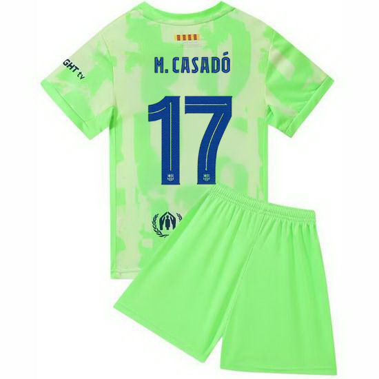 24/25 Marc Casado #17 Minty Green Third Youth Soccer Jersey