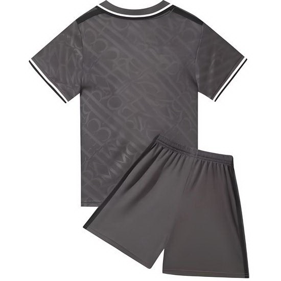 24/25 Blank Mesh Charcoal Third Youth Soccer Jersey