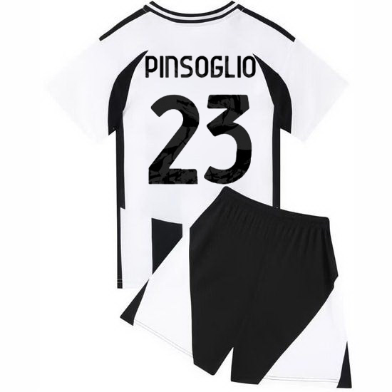 24/25 Carlo Pinsoglio #23 White/Black Home Youth Soccer Jersey