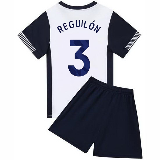 24/25 Sergio Reguilon #3 White/Blue Home Youth Soccer Jersey