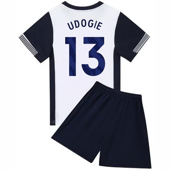 24/25 Destiny Udogie #13 White/Blue Home Youth Soccer Jersey