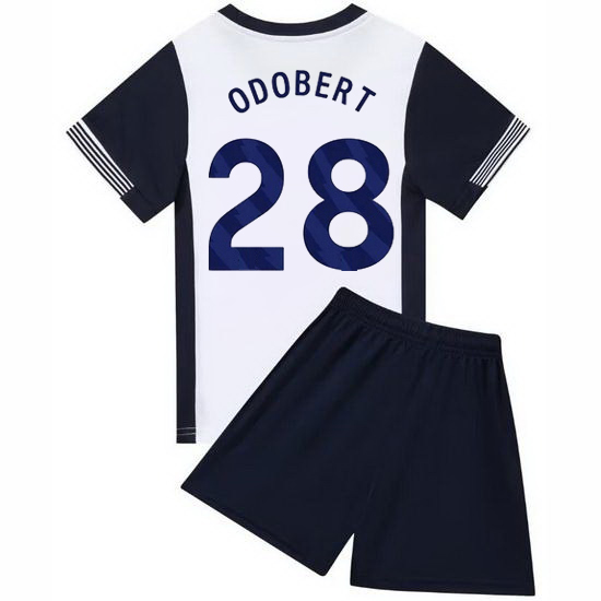 24/25 Wilson Odobert #28 White/Blue Home Youth Soccer Jersey