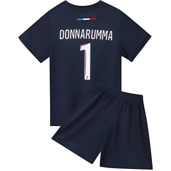 24/25 Gianluigi Donnarumma #1 Red/Blue Home Youth Soccer Jersey