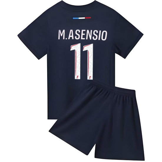 24/25 Marco Asensio #11 Red/Blue Home Youth Soccer Jersey