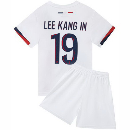 24/25 Lee Kang-in #19 White Away Youth Soccer Jersey