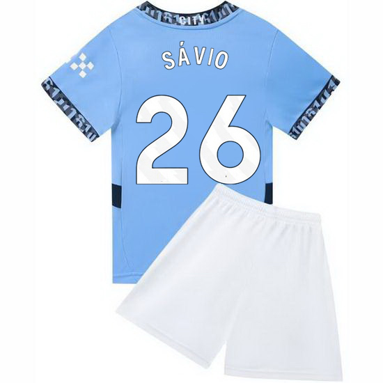 24/25 Savio #26 Light Blue Home Youth Soccer Jersey